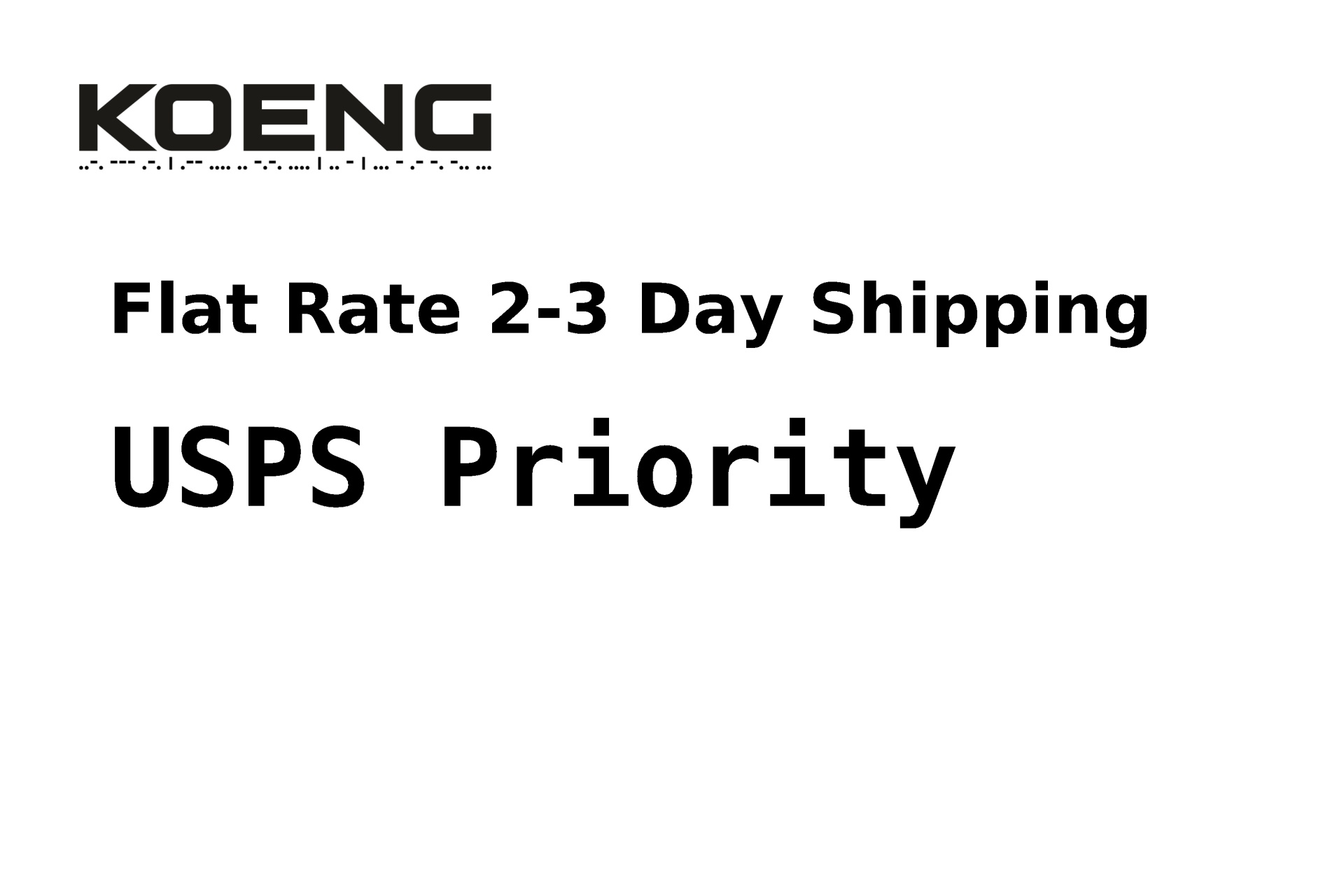 FLAT RATE USPS PRIORITY SHIPPING